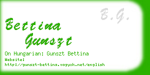 bettina gunszt business card